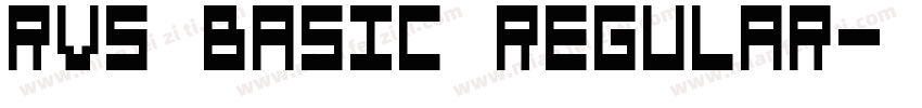 RVS BASIC Regular字体转换